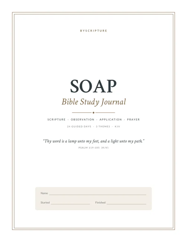 SOAP Bible Study Journal cover